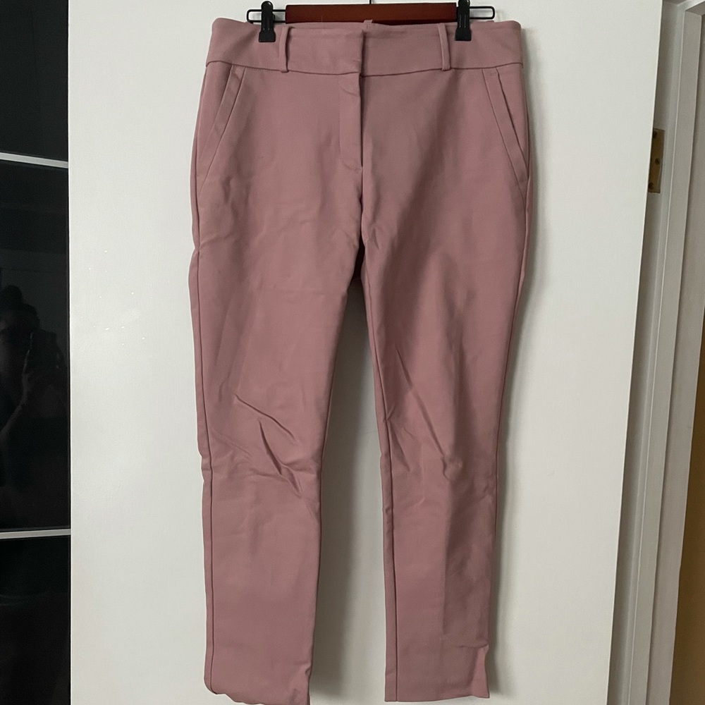Loft size 8 pink skinny dress pants